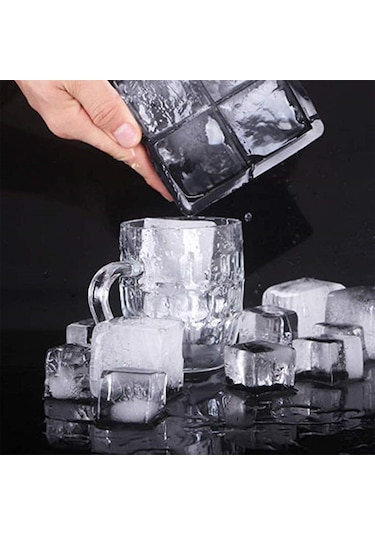 Lemestar Siyah Silikon Buzluk Seti: 6 Kutu + 6 Toplu, Kaldırılabilir Kapaklı, Esnek Ve Ürün Kokusundan Koruyucu Çok Renkli