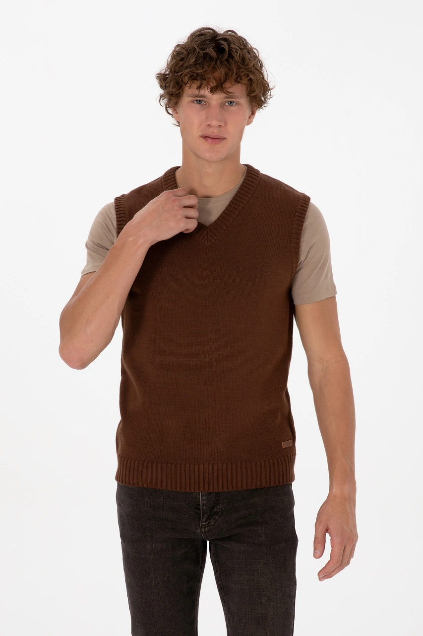 U.s. Polo Assn. Erkek Kahverengi Süveter 50318158-vr029 Kahverengi