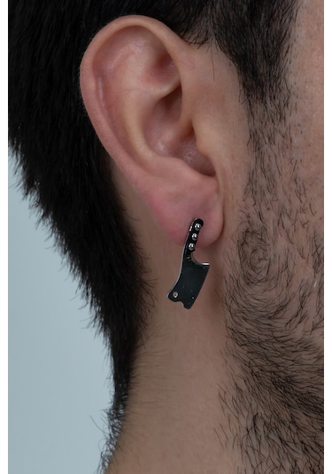 Takı Dükkanı  Chef Küçük Boy 1 Satır 1 Bıçak Çelik Küpe Çifti Mse21 Çok Renkli