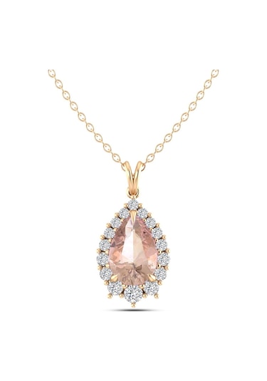 Morganite Pırlanta Kolye N11.78