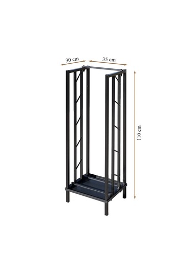 Dekoratif Metal Şömine Ve Soba Yanı Odunluk