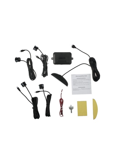 Aem Araç Geri Park Sensörü Led Ekran Ve Ses İkazlı Siyah Göz 22mm Aem Aem11 1020a