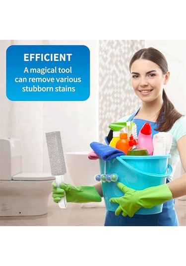 Tuvalet Klozet Temizliği İçin Ponza Taşı, Pas. Fayans Temizleyici, Gri Gri