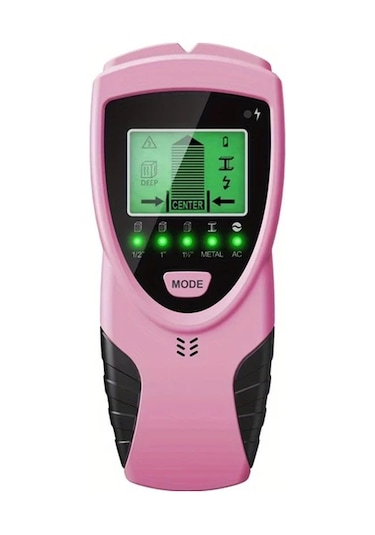 Xuweiwei Pembe Stud Dedektor 5 İn 1 Akilli Mikroislemci Cip Hd Lcd Ekranli Merkez Kenar Sensoru Ahsap Metal Tel Kiriş Boru Bulucu