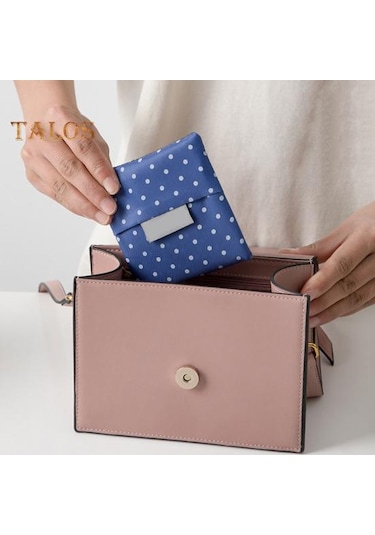 Mavi Alışveriş Çantası Büyük Kapasiteli Yeniden Kullanılabilir Kare Şekli Dayanıklı Açık Taşınabilir Katlanır Alışveriş Çantası Ev Gereçleri Mavi