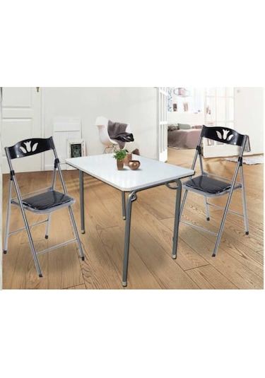 Depolife 60X80 Cm Bilgisayar Masası Mutfak Masası Katlanır Masa Portatif