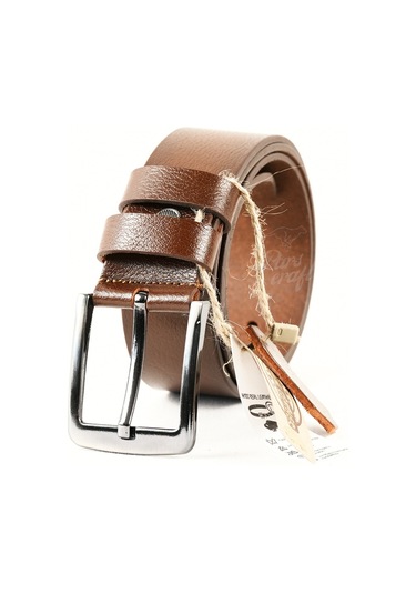 Hakiki Manda Derisi Erkek Kemer 4 CM Taba Kot Kumaş Kemeri Çok Renkli