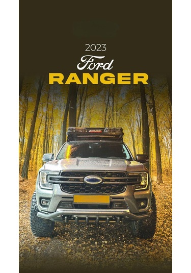 Ford Ranger 2023 Sonrası Glo Force Black Ön Koruma