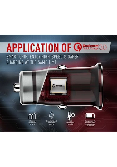 Biriva Home Zr-c304q Micro Araç Şarj Seti - Siyah Siyah