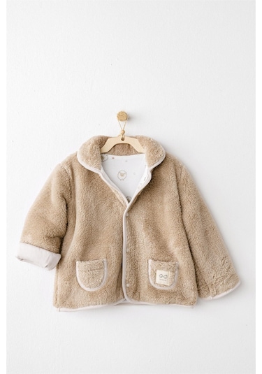 Andywawa Bebek Tinny's Sheeps Peluş Ceket Bej Ac26165 Beige