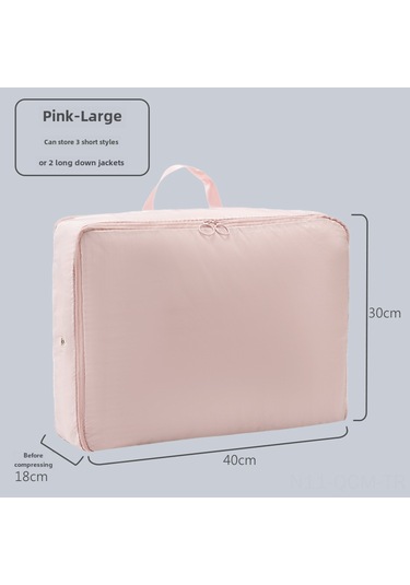 Qingmipy Büyük Boy Pembe Giyim Sıkıştırıcı Depolama Çantası - Ev Ve Seyahat İçin Giyim, Yatak Tekstili Ve Eşya Düzenleyici Organizer Pembe