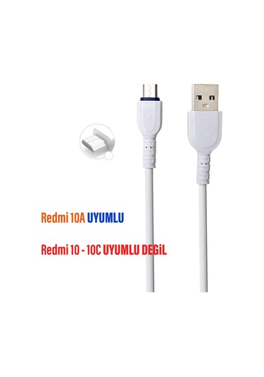 Redmi 10a Uyumlu Şarj Kablosu - Micro 2.8a