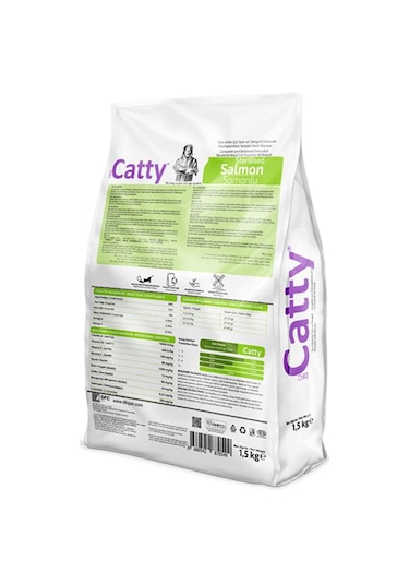 Catty Somonlu Kısırlaştırılmış Yetişkin Kedi Maması 1,5 Kg