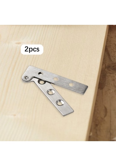 Homyl 2pcs Paslanmaz Çelik Görünmez Katlanır Raf Menteşeleri S