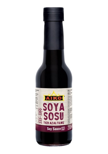 Aiko Tuzu Azaltılmış Soya Sosu 250 Cc Cam