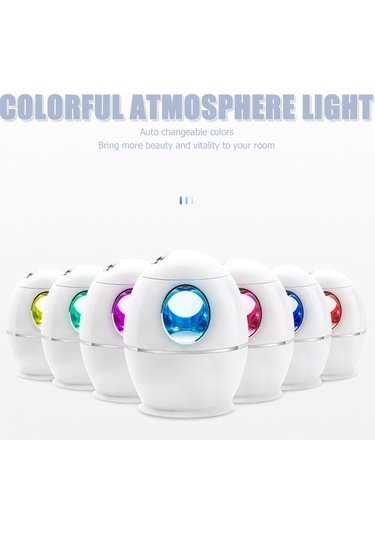 Wezone 800ml Üstten Doldurmalı Sessiz Nemlendirici: Renkli Işık, Ayarlanabilir Püskürtme Modları İle Yatak Odası/ofis İçin Kolay Kullanım