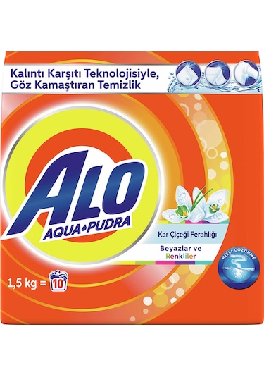 Alo Kar Çiçeği Toz Çamaşır Deterjanı 10 Yıkama 1500 G