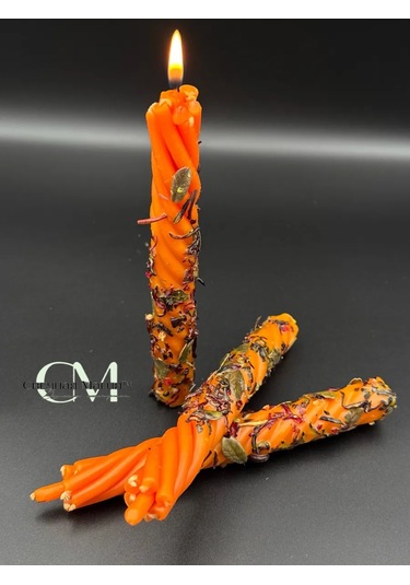 Svecnaa Magia 3 Adet "güneş Işınları" Mum, Kızılcık Ve Hibiskus İle 318573022 Turuncu