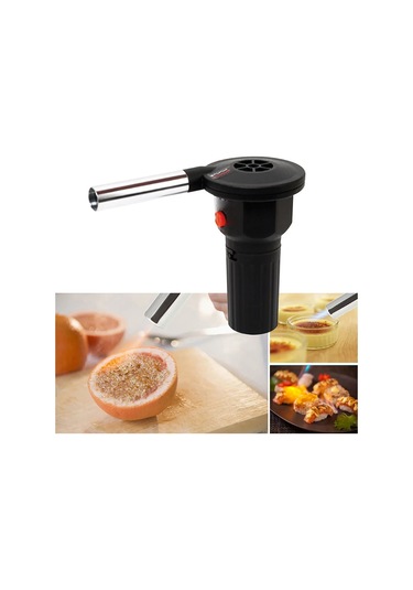 Barbekü Elektrikli Fan Hava Üfleyici Alüminyum Alaşım Barbekü Siyah