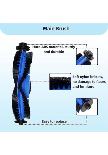 Proscenic 850t Ana Silindir Yan Fırça Hepa Filtre Paspas Bezi Bez