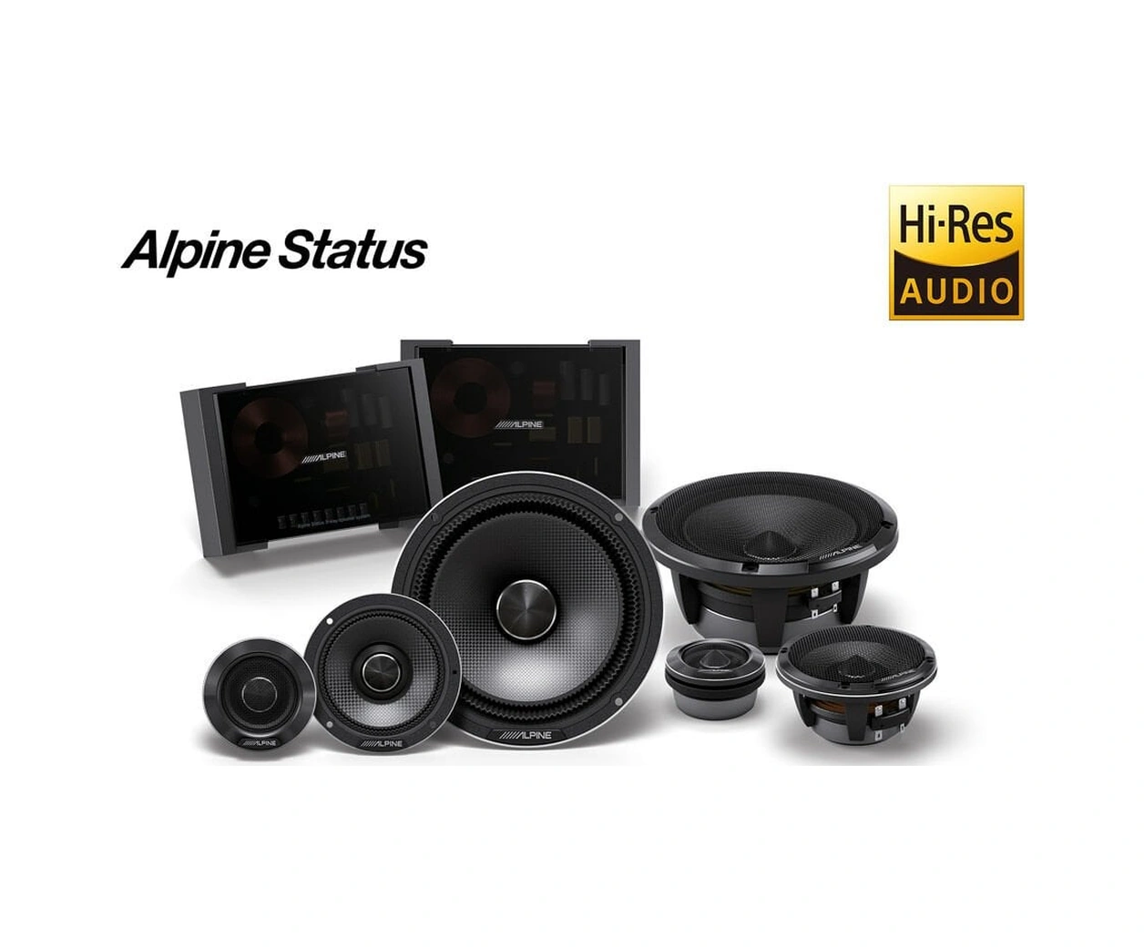 Alpine Hdz-653 3 Yollu 16cm Hi-res Komponent Mid Takımı 300 Watt