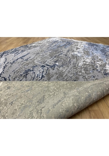 Eko Halı Heritage 626 Grey Blue Modern Bambu Özel Tezgah Halısı Gri Mavi