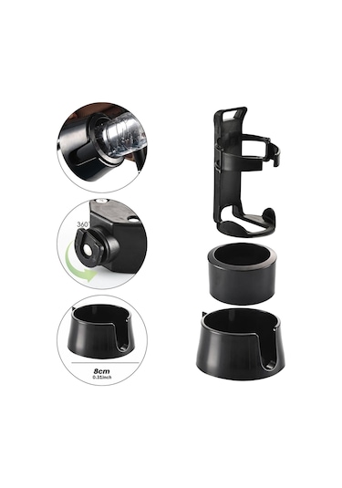 Homyl Bisiklet Şişe Tutucusu, Tekerlekli Sandalye, Motosiklet Siyah