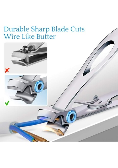 Hangfox Kalın Tırnaklar İçin Geniş Açılışlı Tırnak Kırıcı Seti - Çelik Bıçaklı, Ergonomik Tutamaklı Ve Paslanmaz Çelik Saklama Kutusu İle