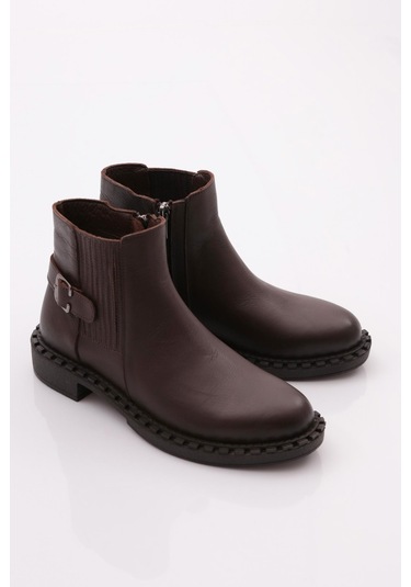 Dgn 042 Kadin Yani Tokali Klasik Bot 042-2495-R2298 Kahverengi