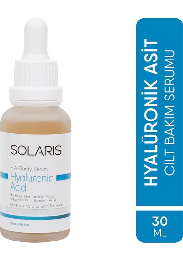 Solaris Hyaluronik Asit Serum Nemlendirme 30 ML (Hyaluronic Acid ve B5)