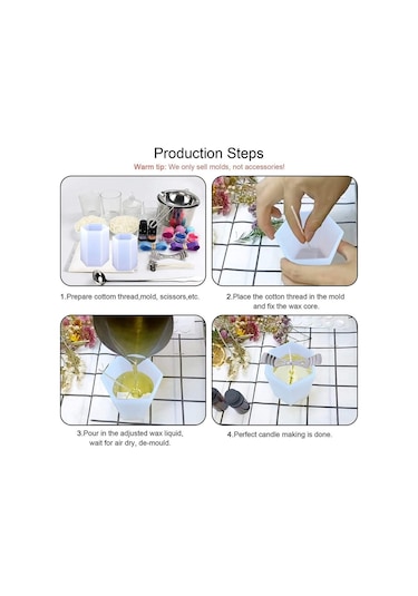 Silindir Silikon Kalıp Dıy Epoksi Reçine Mum Kalıp Aromaterapi Mum Balmumu Kalıpları Kil Ev Dekor 10 7cm