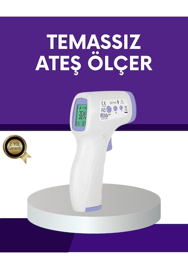 Temassız Ateş Ölçer Dijital Kızılötesi Termometre Hızlı Ölçüm