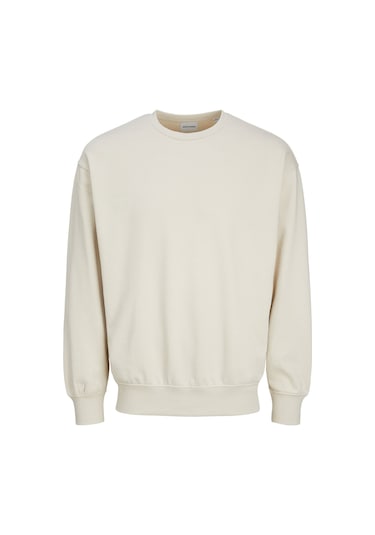 Jack & Jones Jjecharge Sweat Crew Neck Bej Erkek Sweatshirt 000000000102016880 Bej