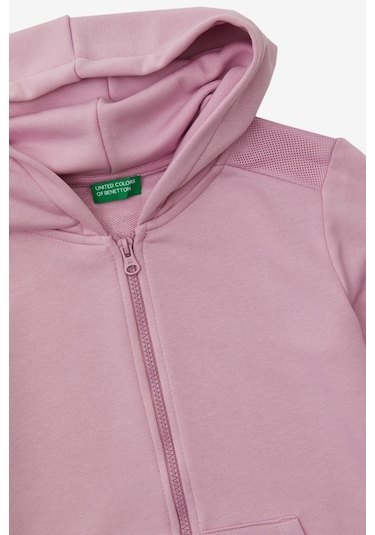 United Colors Of Benetton Kız Çocuk Sweatshirt Bnt-g20838 Lila