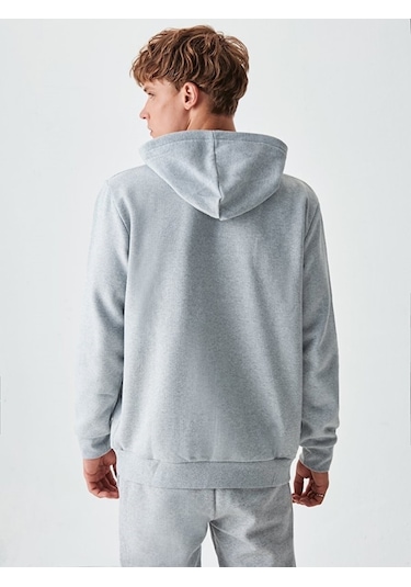 Ltb Kapüşonlu Ltb Logolu Gri Sweatshırt (540129974)