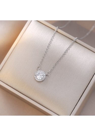 Bayan Kolye: Moda Estetiği Titanyum Çelik Kolye No.440 Çok REnkli