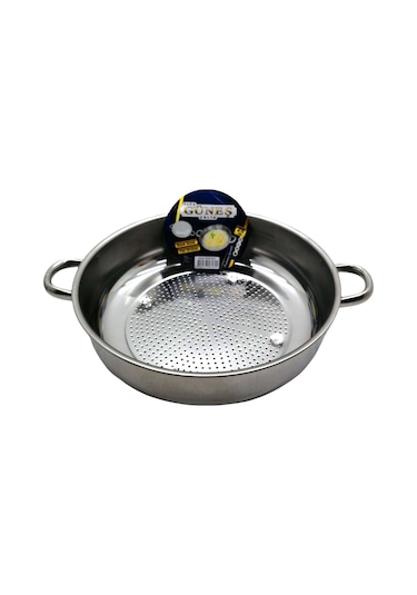 No-2 - 28cm Basık Süzek Metal Süzgeç 5224