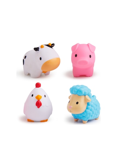 Munchkin Çiftlik Hayvanları İle Banyo Fışkırtmaları 4'lü