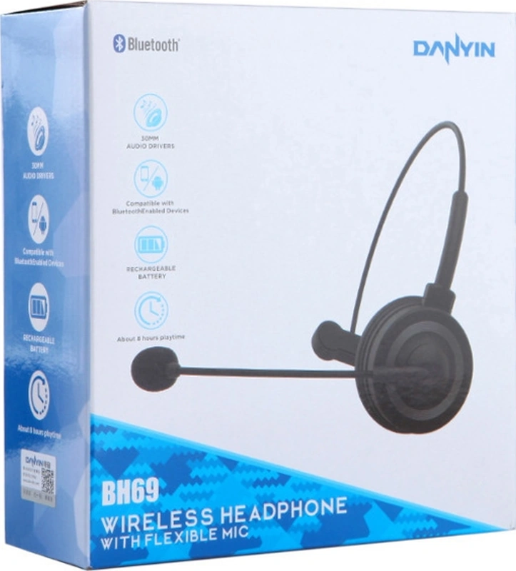 Sones Danyın Bh69 Tek Taraflı Bluetooth İş Konuşma Kulaklığı Müşteri Hizmetleri Kablosuz Ses Buğday