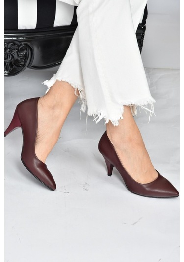 Fox Shoes Bordo Kadın Topuklu Ayakkabı A922151109