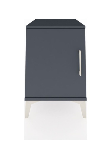 Kronos Komodin 2 Raflı Tek Kapaklı 44x59x64 Antrasit-antrasit Antrasit