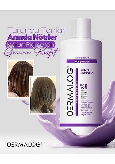 DERMALOG Silver Mor Şampuan 500 ML