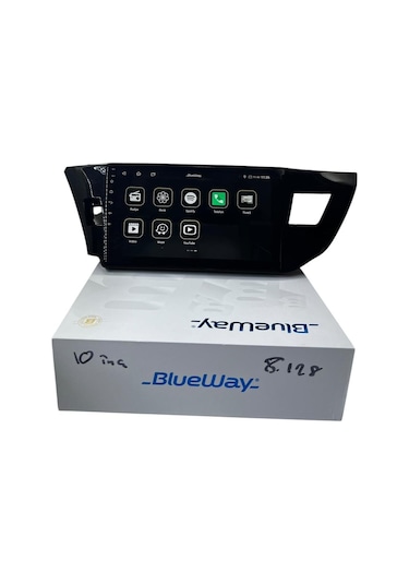 Toyota Corolla 2013-2015 Blueway 8-128 Tam Profesyonel Oem Multimedia 10"