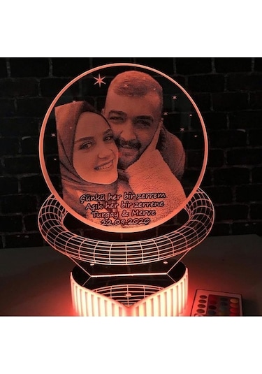 Sevgililer Günü Anneler Günü Hediyesi 16 Renkli Kumandalı