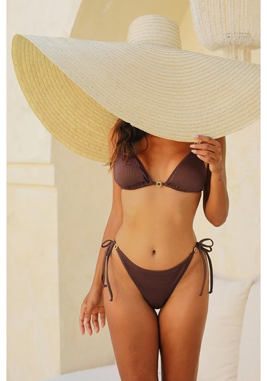 Assos Mocha Yandan İp Bağlamalı Bikini Altı Kahverengi