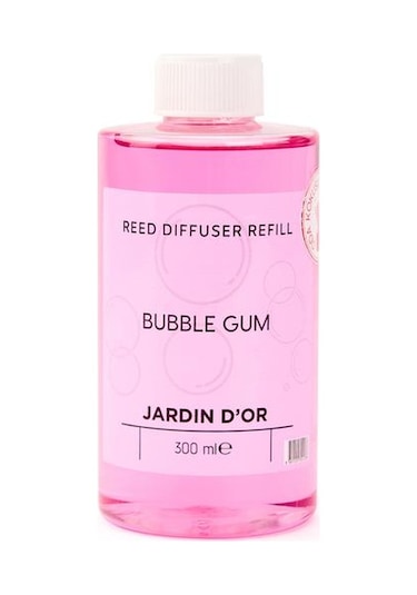 Jardin D'or Bubble Gum Oda Kokusu Yedek Şişe - Şeffaf - 300 Ml Bubblegum