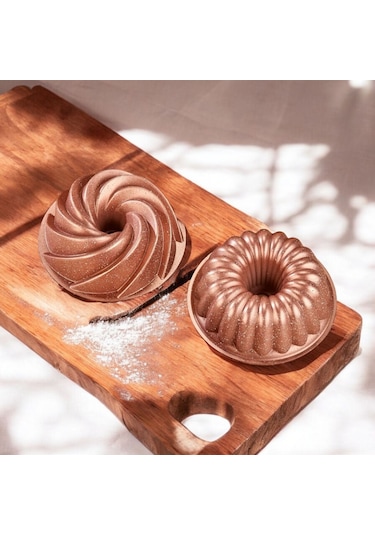 Doremcy Eda Rose Gold 2li Granıt Ruzgar Gülü Ve Dilim Kek Kalıbı Rose Diğer