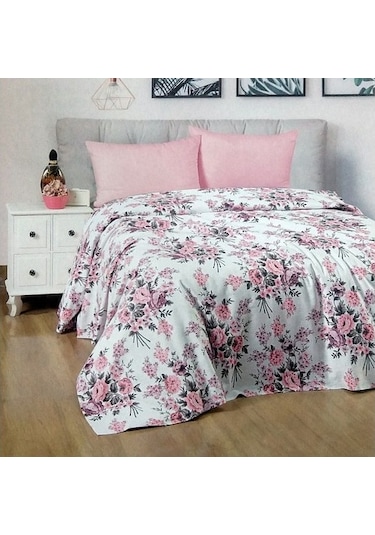 Jolly Home Bahar Pembe Tek Kişilik Pike