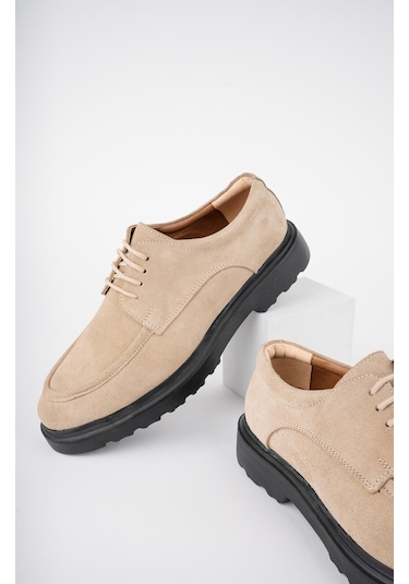 Muggo Samuel Garantili Günlük Klasik Hakiki Deri Casual Rahat Ortopedik Kalın Taban Erkek Ayakkabı Bej Süet Bej Muggo Samuel Garantili Günlük Klasik Hakiki Deri Casual Rahat Ortopedik Kalın Taban Erkek Ayakkabı Bej Süet Bej