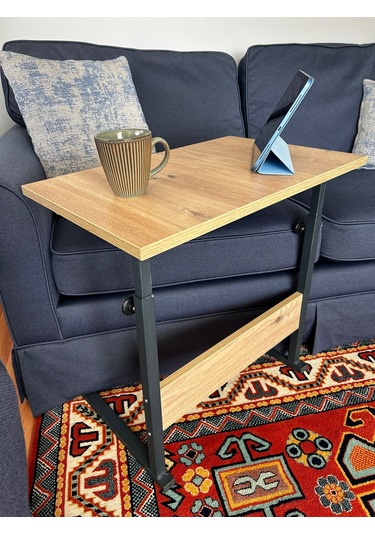 60x40 Yükseklik Ayarlı Çalışma Masası,hasta Yemek Masası Ceviz